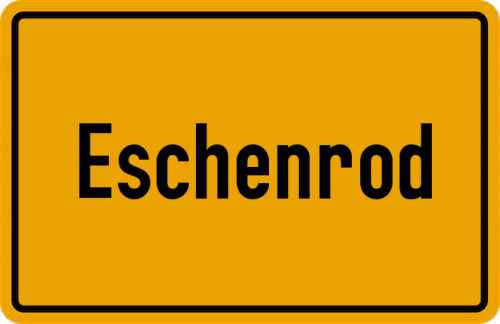 Ortsschild Eschenrod, Hessen