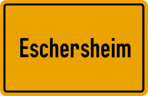 Ortsschild Eschersheim