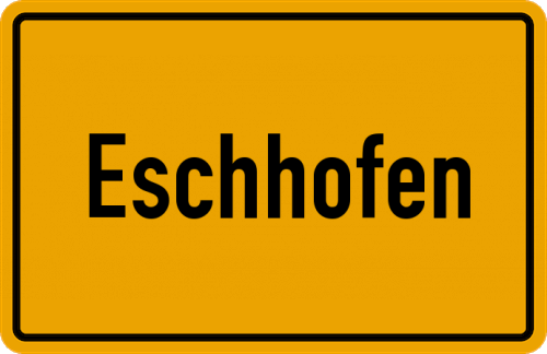 Ortsschild Eschhofen