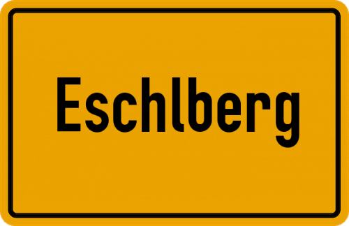 Ortsschild Eschlberg