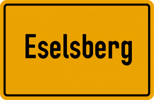 Ortsschild Eselsberg