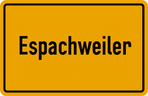 Ortsschild Espachweiler