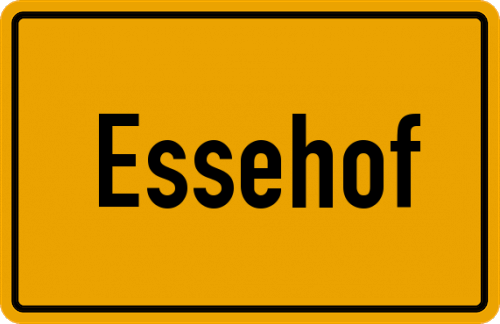 Ortsschild Essehof