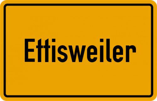 Ortsschild Ettisweiler