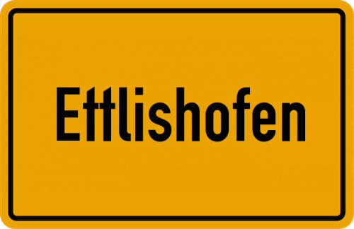 Ortsschild Ettlishofen