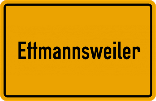 Ortsschild Ettmannsweiler