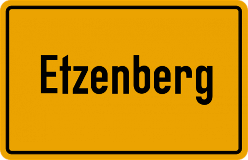 Ortsschild Etzenberg