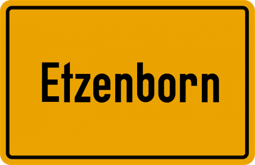 Ortsschild Etzenborn