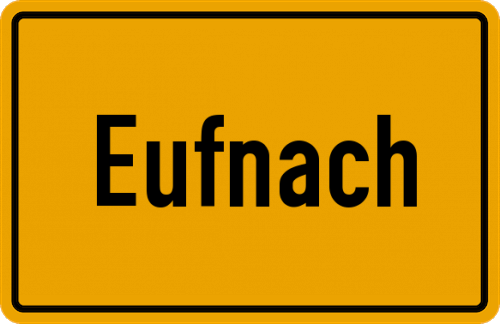 Ortsschild Eufnach