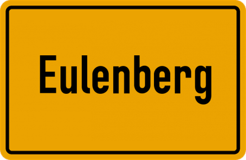 Ortsschild Eulenberg, Westerwald