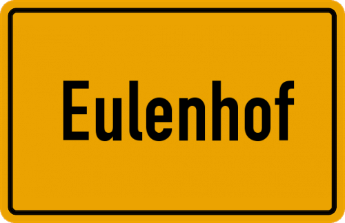 Ortsschild Eulenhof
