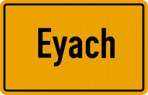 Ortsschild Eyach