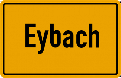 Ortsschild Eybach