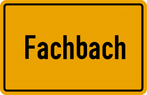 Ortsschild Fachbach