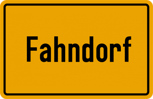 Ortsschild Fahndorf
