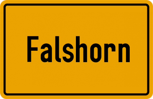 Ortsschild Falshorn