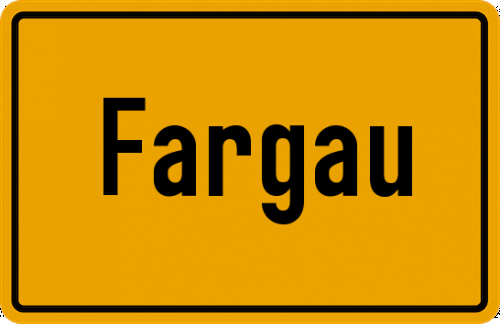 Ortsschild Fargau