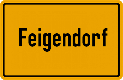Ortsschild Feigendorf