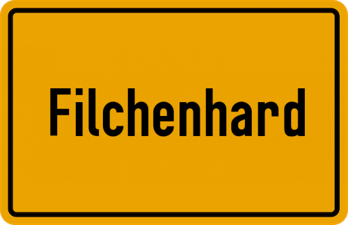 Ortsschild Filchenhard