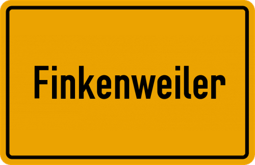 Ortsschild Finkenweiler