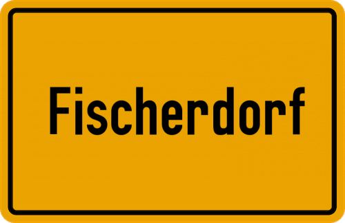 Ortsschild Fischerdorf