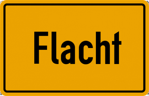 Ortsschild Flacht, Rhein-Lahn-Kreis