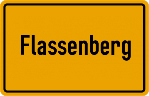 Ortsschild Flassenberg
