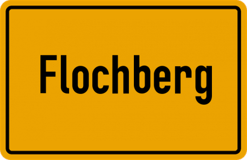 Ortsschild Flochberg