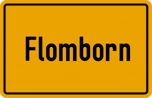 Ortsschild Flomborn