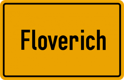 Ortsschild Floverich