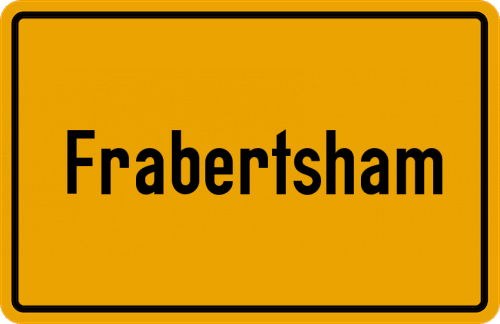 Ortsschild Frabertsham
