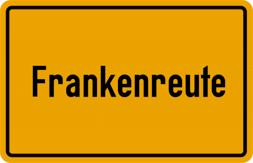 Ortsschild Frankenreute