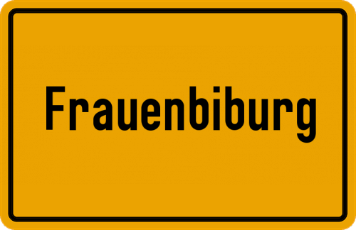 Ortsschild Frauenbiburg