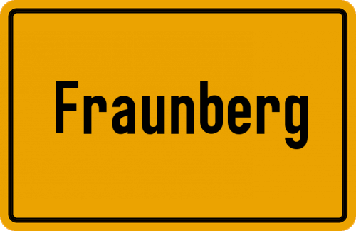 Ortsschild Fraunberg, Vils