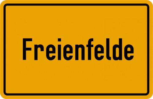 Ortsschild Freienfelde, Siedlung