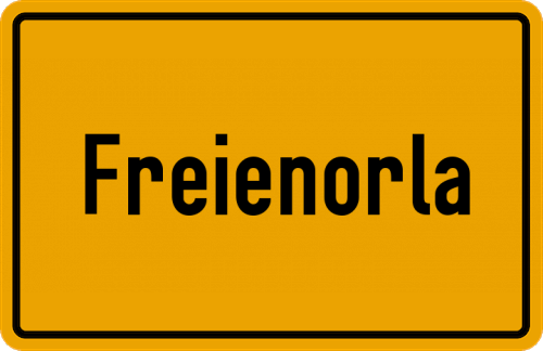 Ortsschild Freienorla