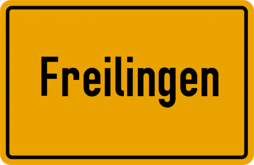 Ortsschild Freilingen, Westerwald