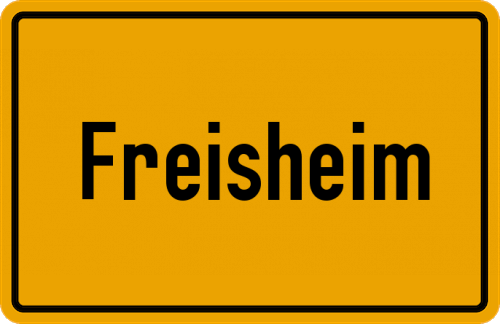 Ortsschild Freisheim