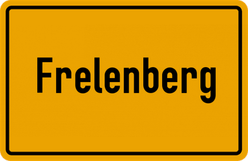 Ortsschild Frelenberg