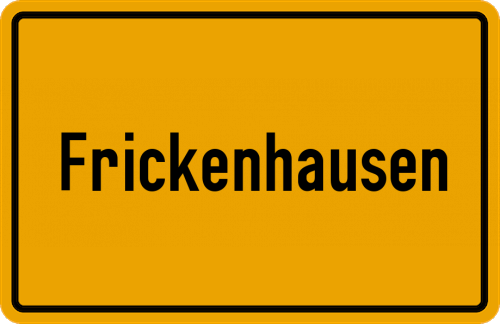Ortsschild Frickenhausen