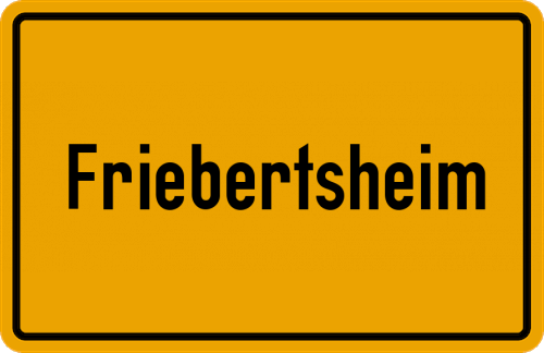 Ortsschild Friebertsheim