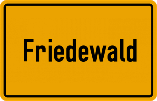 Ortsschild Friedewald, Westerwald
