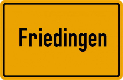Ortsschild Friedingen
