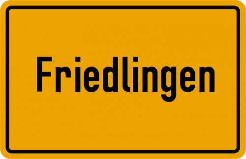 Ortsschild Friedlingen