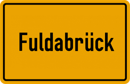Ortsschild Fuldabrück