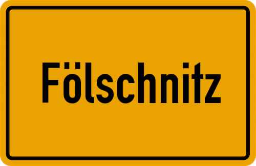 Ortsschild Fölschnitz
