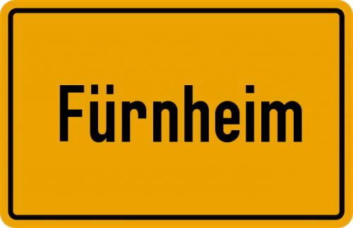 Ortsschild Fürnheim