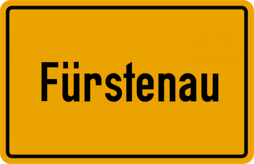 Ortsschild Fürstenau, Kreis Peine
