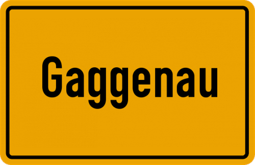 Ortsschild Gaggenau