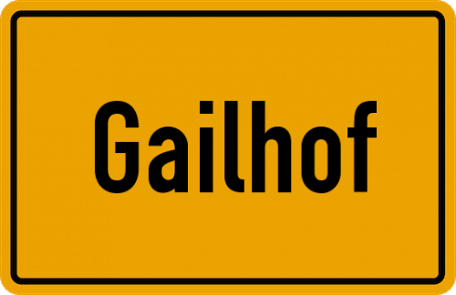 Ortsschild Gailhof